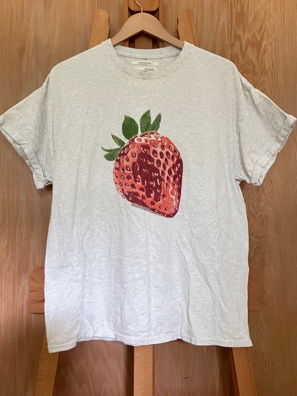 Anthropologie oversized strawberry tee!